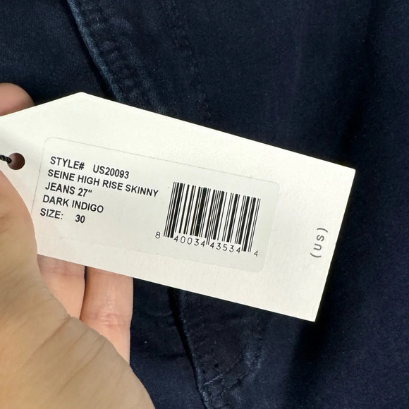 Universal Standard NWT Seine Ankle Skinny Indigo Wash High Rise Womens Size 30 - Picture 3 of 10